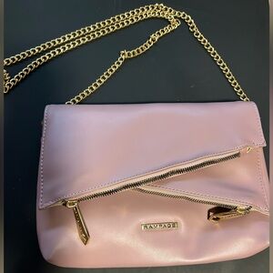 Rampage Blush Crossbody Bag with Gold Chain